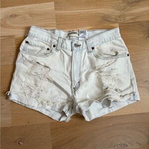 Distressed Levi Jean Shorts